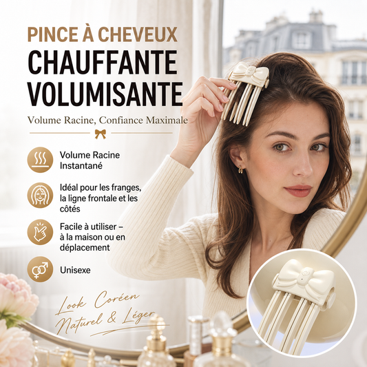 💇 50% DE RÉDUCTION ! 🔥 Pince Chauffante Sans Fil Volume Racine – Compacte & Rechargeable for Cheveux Fins