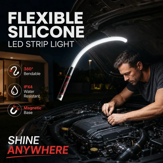 💡PROMO FLASH : 50% DE RÉDUCTION ! Lampe de Travail LED Rechargeable et Flexible – Tige Flexible 61/112 cm, 3 Niveaux de Luminosité, Autonomie 7 h for Éclairer les Espaces Difficiles d'Accès ✨