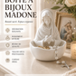💍✨ PROMO FLASH -50% AUJOURD'HUI ! Présentoir à Bijoux en Résine – Sculpture de Bureau Élégante, Bac de Rangement Intégré, Blanc, 12x10x8cm, Idéal Coiffeuse & Cadeau