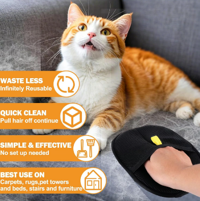 🧤 PROMO FLASH : 50% DE RÉDUCTION ! Gants Électrostatiques pour Poils d'Animaux – Silicone Double Surface, Lavables & Réutilisables for un Nettoyage Efficace à la Maison et en Voiture ✨🐾