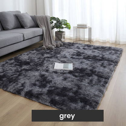 ☁️☁️Gradient Color Plush Floor Mat