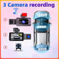 🚗 50% DE RÉDUCTION ! 📹 Caméra Bord Vision Nocturne 3 Canaux – 1080p & 3″ Écran – Avant/Arrière/Intérieur for Sécurité Auto