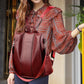 🔥🎒 PROMO FLASH 50% ! Sac à Dos Vintage Grande Capacité pour Femme – Design Élégant, Texture Gaufrée, Bretelles Amovibles, 6 Couleurs, Parfait pour Voyage & Quotidien ✨