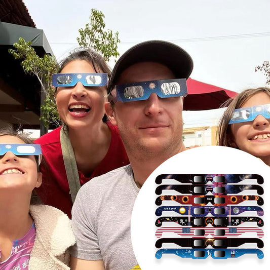 🌞 50% DE RÉDUCTION – PLUS DE 26 000 VENDUS ! 👓 Lunettes Éclipse Solaire ISO 12312-2 – Papier + Plastique – UV/IR Bloqués 99,99 % for Observation Sûre