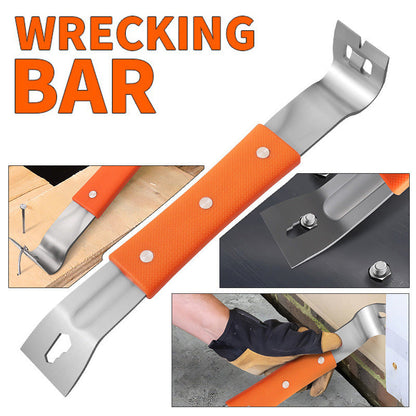 🔧 50% DE RÉDUCTION ! 🏗️ Barre de Démolition Multifonctionnelle – Acier Inoxydable, Arrache-Clou & Tournevis Intégré – Robuste, Anti-Rouille & Poignée Antidérapante – Idéale pour Chantier et Bricolage 🛠️✨