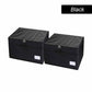 ⏳ -50% ! 🔍 Organisateur de Chaussures avec Séparateurs Réglables – Tissu Oxford – 45 L – 16 Compartiments – Couvercle Transparent – Gris/Noir 👟