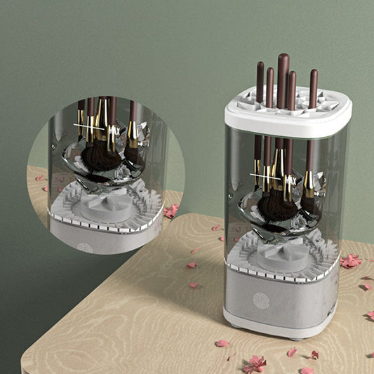 ⏰ PROMO FLASH : 50% DE RÉDUCTION ! Nettoyeur Automatique de Pinceaux de Maquillage – Lavage & Séchage 1 Bouton, 6500 tr/min for des Brosses Aseptisées en 30 Secondes 💄✨