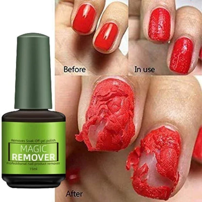 🔥 PROMO FLASH : 50% DE RÉDUCTION ! Dissolvant Magique Amélioré – Gel à Base d'Eau à Action Rapide, Décomposition Instantanée du Vernis en Gel for des Ongles Propres et Sains ✨💅