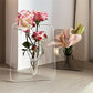 🏺💥 PROMO FLASH 50% ! Vase Cadre Acrylique Moderne – Design Nordique, Transparent, 20x15cm, Léger & Résistant, Idéal Décoration Maison & Mariage ✨