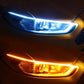 🚗 PROMO FLASH : 50% DE RÉDUCTION ! Bande LED à Flux Dynamique Bi-Couleur – Étanche 30 cm, 12V – 1 Paire for Style Auto Unique ✨