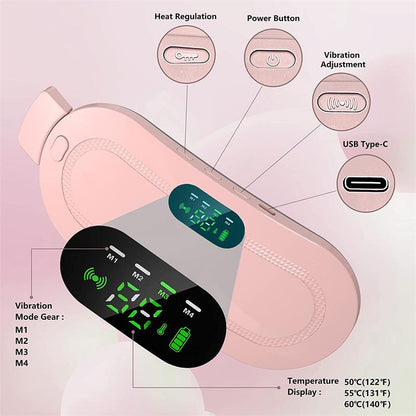 🌸 PROMO FLASH : 50% DE RÉDUCTION ! Masseur Menstruel Sans Fil – Chaleur 50–60°C, Multi-Vibrations & Rechargeable USB-C for Soulagement Discret 💆♀️🔥