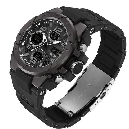 🔥 -50% ! ⌚ Montre de Sport Lumineuse Imperméable pour Homme – Alliage Zinc + ABS – 50 m – Chrono/Alarme/Date – 6 Coloris – Noir/Vert/Bleu/Argenté/Doré/Rouge 🏊