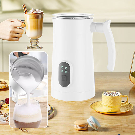 ☕ PROMO FLASH : 50% DE RÉDUCTION ! Mousseur à Lait 4-en-1 350 ml – Mousse Chaude Dense, Aérée ou Froide & Chauffe-Lait, Acier Inoxydable 304 for un Café de Barista à la Maison ✨🥛
