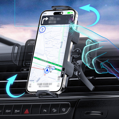 📱 PROMO FLASH : 50% DE RÉDUCTION ! 🚗 Support Auto Intelligent – ABS & Aluminium – Charge Sans Fil 15W & Rotation Automatique for Smartphone & Tablette ⚡