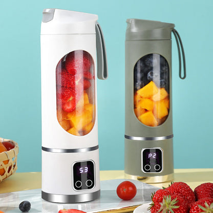 💎✨ PROMO FLASH 50% ! Mixeur/Batteur Sans Fil Portable 450ml – 50W, Lames Inox, Affichage Numérique, Double Couvercle, Parfait pour Smoothies & Jus Frais 🍹