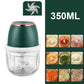 🔥SOLDE FLASH -50%🔥 Hachoir Électrique Multifonction Mini Sans Fil – 4 Lames Inox, USB Rechargeable, pour Légumes, Viande, Ail, Nourriture Bébé