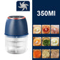 🔥SOLDE FLASH -50%🔥 Hachoir Électrique Multifonction Mini Sans Fil – 4 Lames Inox, USB Rechargeable, pour Légumes, Viande, Ail, Nourriture Bébé