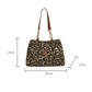 👜🐆 PROMO FLASH 50% ! Sac Fourre-Tout Grande Capacité 35L – Imprimé Léopard, Cuir PU, Polyester, Style Moderne & Polyvalent ✨