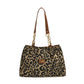 👜🐆 PROMO FLASH 50% ! Sac Fourre-Tout Grande Capacité 35L – Imprimé Léopard, Cuir PU, Polyester, Style Moderne & Polyvalent ✨
