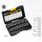🔧⚙️ PROMO FLASH 50% ! Kit Extracteur Vis & Boulons Endommagés – 14 Pièces, Acier Chrome-Molybdène, Sans Perçage, Rainure Spirale, Standard 3/8" 🔩