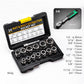 🔧⚙️ PROMO FLASH 50% ! Kit Extracteur Vis & Boulons Endommagés – 14 Pièces, Acier Chrome-Molybdène, Sans Perçage, Rainure Spirale, Standard 3/8" 🔩