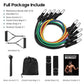 💪📢 PROMO FLASH 66% ! Kit Bandes de Résistance 12 Pièces – 10-100 LBS, Latex Naturel, Mallette Transport, Parfait pour Home Gym & Fitness N'importe Où 🏅