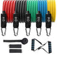 💪 50% DE RÉDUCTION ! 🏅 12 Pièces Bandes de Résistance – TPE – 10-100 LBS & Kit Complet for Home Gym