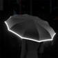 🌧️ BUY 2 GET 1 FREE – Reflective Safety Umbrella, Compact with a Ring Buckle for Easy Carry, Perfect for Commutes