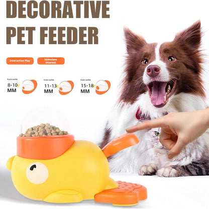 🐶🦆 PROMO FLASH 50% ! Jouet de Puzzle Interactif & Slow Feeder 2-en-1 pour Chien – Forme Canard, 3 Tailles de Sortie, ABS Durable, Idéal Petits & Moyens Chiens