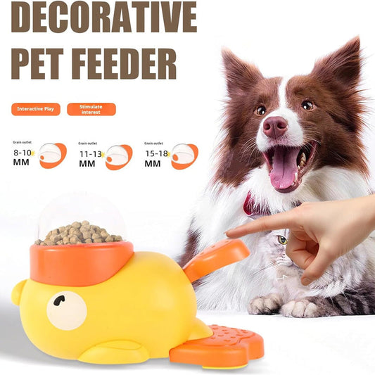 🐶🦆 PROMO FLASH 50% ! Jouet de Puzzle Interactif & Slow Feeder 2-en-1 pour Chien – Forme Canard, 3 Tailles de Sortie, ABS Durable, Idéal Petits & Moyens Chiens