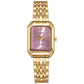 🔥🎁 PROMO FLASH 70% ! Montre Bracelet Quartz Femme Luxe – Boîtier Rectangulaire, Cadran Dégradé, Aiguilles Délicates, Style Moderne & Sophistiqué ✨