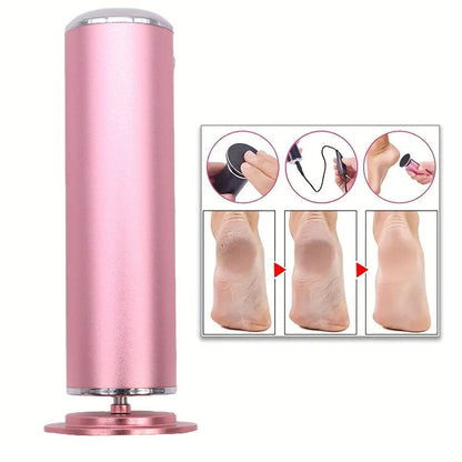 🦶 -50% ! ⚡ Épilateur Électrique pour les Jambes – Exfoliation et Rajeunissement – Vitesse Réglable 480 tr/min – 12 W – Compact – Rose/Noir – Pour Pieds Doux et Lisses ✨