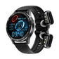 ⌚ -50% ! 🎧 Montre Connectée 2-en-1 avec Écouteurs TWS Intégrés – Écran HD 1,32″ & IP67 – Appels, Santé, Sports – Argent et Noir 🏃