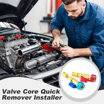 ⏰ PROMO FLASH : 50% DE RÉDUCTION ! Outil de Démontage de Noyau de Valve R134A – Raccords HP/BP & Robinet Intégré for Remplacement Sans Perte de Réfrigérant ✨