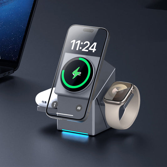 ⚡🔋Offers-3-in-1 Foldable Magnetic Wireless Charging Station