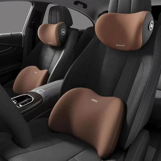 🚗 PROMO FLASH : 50% DE RÉDUCTION ! Appui-Tête Cervical et Coussin Lombaire Ergonomique pour Voiture en Mousse à Mémoire de Forme for une Conduite Confortable Sans Fatigue Ni Douleur ✨