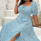 👗🌸 PROMO FLASH 50% ! Robe Longue Grande Taille Bohème – Imprimé Fleuri, Fente Latérale, Manches Courtes, Tissu Léger, 6 Couleurs, Taille L-4XL, Parfaite pour l'Été & Vacances ✨