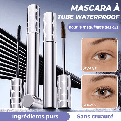 💄 1 ACHETÉ = 1 OFFERT (-50%) ! ✨ Mascara Waterproof Tubulaire Flexible – 4,5 g – Longue Tenue 24h & Volume Naturel sans Paquets pour Regard Magnifique 👁️