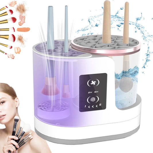 🧼✨ PROMO FLASH : 50% DE RÉDUCTION ! Nettoyeur Électrique 3-en-1 pour Pinceaux de Maquillage – Nettoyage en Profondeur, Séchage Intégré & Entretien Facile for des Pinceaux Propres et Impeccables au Quotidien ✨
