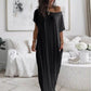📢⏰🌿 PROMO FLASH 50% ! Robe Longue Femme Ample & Décontractée – Tissu Léger Respirant, Poches Latérales, Coupe Universelle, Parfaite pour l'Été & le Quotidien 👗