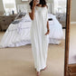 📢⏰🌿 PROMO FLASH 50% ! Robe Longue Femme Ample & Décontractée – Tissu Léger Respirant, Poches Latérales, Coupe Universelle, Parfaite pour l'Été & le Quotidien 👗