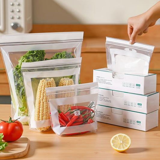 🛍️ PROMO FLASH : 50% DE RÉDUCTION ! Sacs Transparents Double Scellage – Matériau PE Alimentaire, Double Fermeture Hermétique & Fond Large Stabilisant for une Conservation au Frais ou au Congélateur Sans Fuite Ni Odeur ✨🧊
