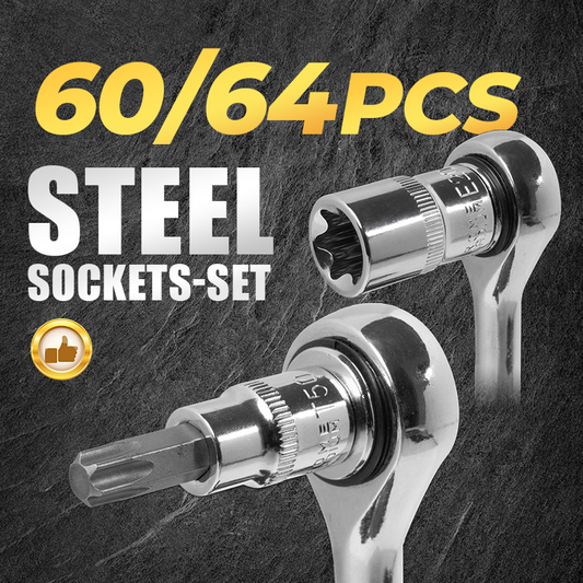 🏆🔩 PROMO FLASH 50% ! Coffret de Douilles Professionnel 71 Pièces – Acier CR-V/S2, Entraînements 1/4" 3/8" 1/2", Hex/Star/Torx/E-Torx, Parfait pour Mécanique Auto & Moto 🚗