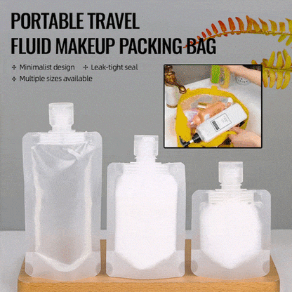 🌷 PROMO FLASH : 50% DE RÉDUCTION ! Sachets d'Emballage de Voyage pour Liquides – Corps Transparent & Bouchon Étanche for Maquillage Léger en Déplacement 🛫✨