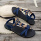 👡🌬️ PROMO FLASH 50% ! Sandales Plates Femme Respirantes – Bout Rond, Détails Floraux Métalliques, Bride Cheville Réglable, Semelle Douce, Parfaites pour l'Été & le Quotidien 🌸