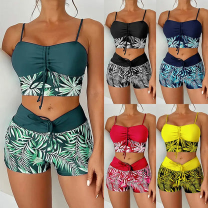 👙 OFFRE SPÉCIALE – 50% ! 💞 Ensemble Maillot de Bain Deux Pièces Imprimé – Nouveau Design 2026 – Taille Haute, Tissu Extensible Séchage Rapide – Parfait pour la Plage ou la Piscine ☀️🌊✨