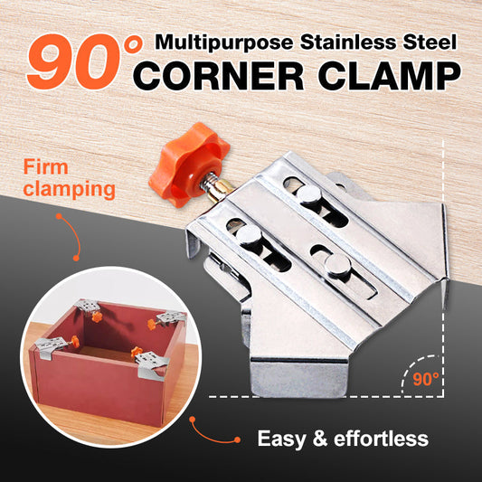 🔥 -50% ! 🛠️ Serre-Joint d’Angle 90° en Acier Inoxydable – Type Ouvert/Fermé – Lot de 2 ou 4 – Pour Menuiserie, Métal et Cadres 🔩