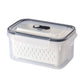 💎 -50% SUR LE CONTENEUR FRAÎCHEUR 2-EN-1 ! 💎 Lavez, Égouttez & Conservez Plus Longtemps – PP + Silicone – Joint Hermétique & Résistance -20°C à 120°C pour Réfrigérateur & Micro-Ondes ✨