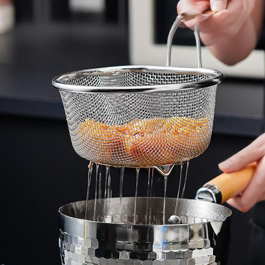 ⏳ OFFRE LIMITÉE – 50% ! ⏰ Passoire en Acier Inoxydable avec Manche – Inox 304 – Maille Fine/Large & 18/21 cm for Cuisine