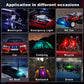 🚗 -50% ! 💡 Lampes LED Sans Fil 8 Couleurs avec Télécommande – 90 mAh & Étanche – Feux Stroboscopiques pour Voiture, Drone, Moto & Camping 🎮